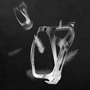 Rockbros RKL02 Aluminum Bottle Cage - Black and Silver - Image 6