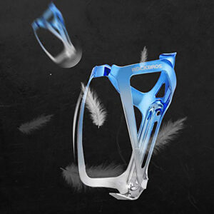 Rockbros RKL02 Aluminum Bottle Cage - Blue and Silver - Image 4