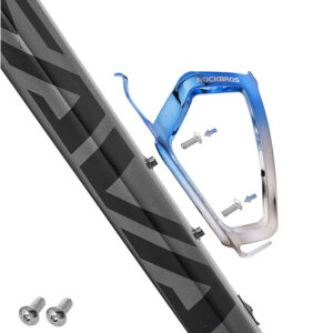 Rockbros RKL02 Aluminum Bottle Cage - Blue and Silver - Image 6