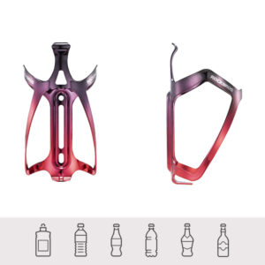 Rockbros RKL02 Aluminum Bottle Cage - Black and Red - Image 2