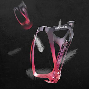 Rockbros RKL02 Aluminum Bottle Cage - Black and Red - Image 5