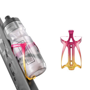 Rockbros RKL02 Aluminum Bottle Cage - Red and Gold - Image 3
