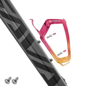 Rockbros RKL02 Aluminum Bottle Cage - Red and Gold - Image 4