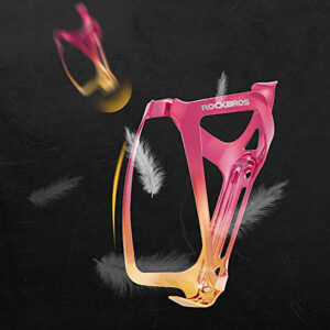 Rockbros RKL02 Aluminum Bottle Cage - Red and Gold - Image 5
