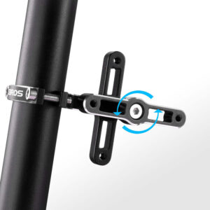 Rockbros KS-415 Aluminum Adjustable Bottle Cage Adapter - Black - Image 4
