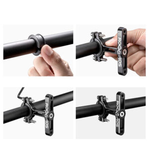 Rockbros KS-415 Aluminum Adjustable Bottle Cage Adapter - Black - Image 6