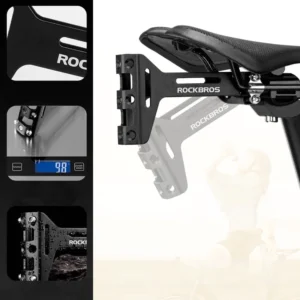 Rockbros 31210003001 Bottle Cage Adapter for Aluminum Saddle - Black - Image 4