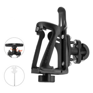 Rockbros 2-3D Adjustable Bottle Holder for Bikes and Motorcycles - Black - Image 2