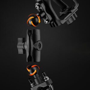 Rockbros 2-3D Adjustable Bottle Holder for Bikes and Motorcycles - Black - Image 4
