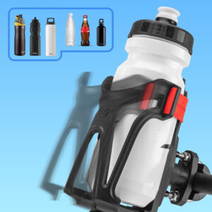 Rockbros 31210029 Motorcycle Bottle Holder - Black and Red - Image 8