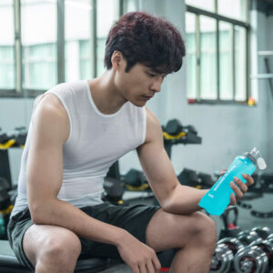 Rockbros 35210027001 soft flask running water bottle 500 ml - light blue - Image 5