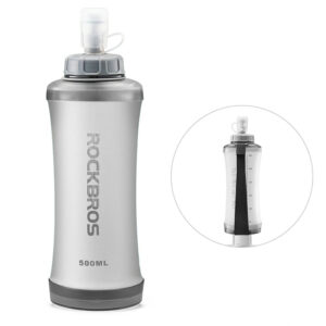Rockbros 350017001 soft flask running water bottle 500 ml - white - Image 2