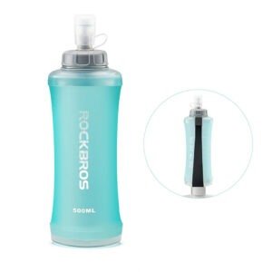 Rockbros 350017002 soft flask running water bottle 500 ml - light blue - Image 2