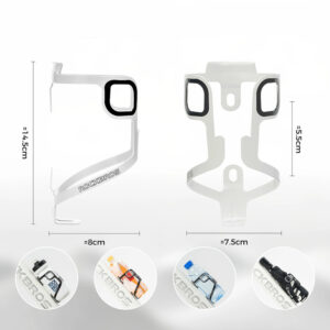 Rockbros BBC2504 Ultralight Aluminum Bottle Cage - White - Image 3