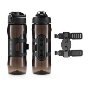 Rockbros S550H-1 700 ml Thermal Bottle with Magnetic Holder and Mounting Strap - Black - Image 2