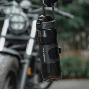 Rockbros S550H-1 700 ml Thermal Bottle with Magnetic Holder and Mounting Strap - Black - Image 8