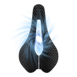 Rockbros LF0214 Anatomical 3D Waterproof Bicycle Saddle - Black - Image 3