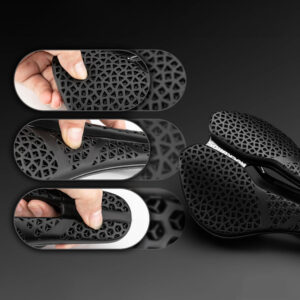 Rockbros LF0214 Anatomical 3D Waterproof Bicycle Saddle - Black - Image 5