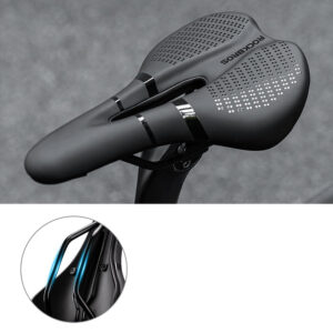 Rockbros 8182 city bicycle saddle, comfortable, anatomical - black - Image 5
