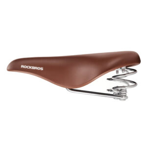 Rockbros 6800S retro comfort bicycle saddle - brown - Image 2