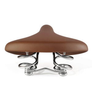 Rockbros 6800S retro comfort bicycle saddle - brown - Image 3