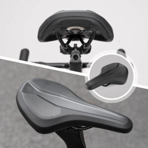 Rockbros B824 sports ergonomic bicycle saddle - black - Image 3