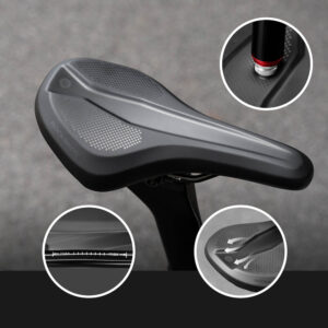 Rockbros B824 sports ergonomic bicycle saddle - black - Image 7
