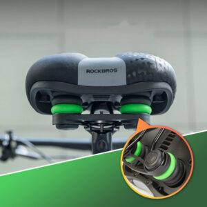 Rockbros 6876 comfortable ergonomic bicycle saddle - black - Image 5
