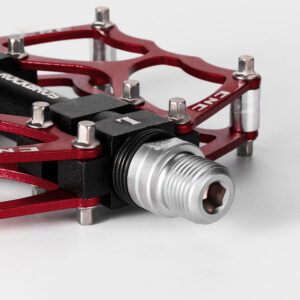 Rockbros JT201012LR 2010-12L Aluminum Platform Bicycle Pedals - Red - Image 3