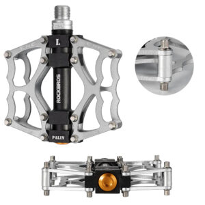 Rockbros JT201012LS 2010-12L Aluminum Platform Bicycle Pedals - Silver - Image 3