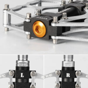 Rockbros JT201012LS 2010-12L Aluminum Platform Bicycle Pedals - Silver - Image 4