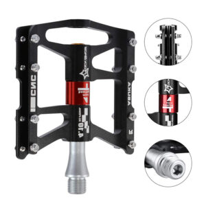 Rockbros JT410 4.10 4 Bearing Bicycle Pedals - Black - Image 3