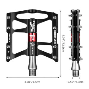 Rockbros JT410 4.10 4 Bearing Bicycle Pedals - Black - Image 4