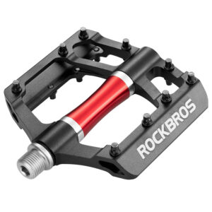 Rockbros 2020-12CBK Platform Aluminum Bicycle Pedals - Black - Image 2