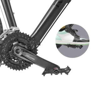 Rockbros 2020-12CBK Platform Aluminum Bicycle Pedals - Black - Image 6