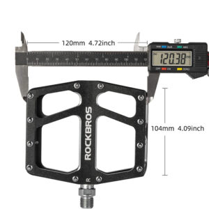 Rockbros K399-BK Wide Platform Bicycle Pedals - Black - Image 3