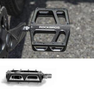 Rockbros K399-BK Wide Platform Bicycle Pedals - Black - Image 5