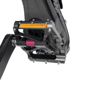Rockbros K307PT Aluminum Reflective Platform Bicycle Pedals - Black - Image 5