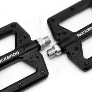 Rockbros 2022-12A Nylon Bicycle Pedals - Black - Image 2