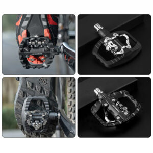 Rockbros PD303 Half-Lock Platform Bicycle Pedals - Black - Image 7
