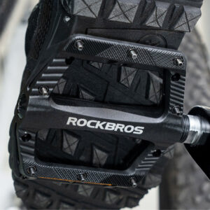 Rockbros BP2501 Reflective Nylon Bicycle Pedals - Black - Image 4