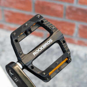 Rockbros BP2501 Reflective Nylon Bicycle Pedals - Black - Image 5