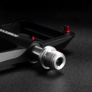 Rockbros BP2603 Platform Bicycle Pedals with Titanium Axle and Magnesium Alloy Bearings - Black - Image 6