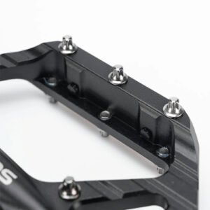 Rockbros C700 Reflective Aluminum Platform Bicycle Pedals - Black - Image 5