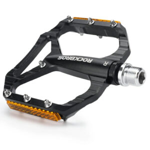 Rockbros C700 Reflective Aluminum Platform Bicycle Pedals - Black - Image 7