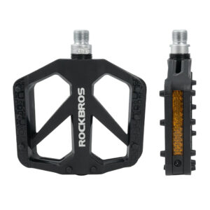 Rockbros BP2602 Nylon Bicycle Pedals - Black - Image 2