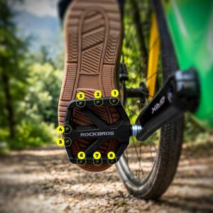 Rockbros BP2602 Nylon Bicycle Pedals - Black - Image 4
