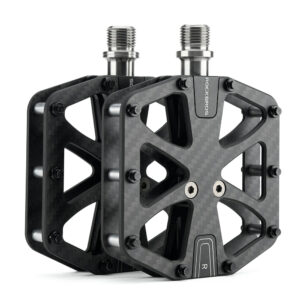 Rockbros C525 Carbon Fiber Platform Bike Pedals - Black