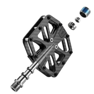 Rockbros C525 Carbon Fiber Platform Bike Pedals - Black - Image 4