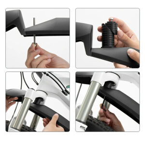 Rockbros FK-870 bicycle fenders with quick-release system, adjustable - black - Image 9